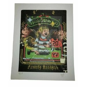 Kyle Damon James "Special Brownies" blotter art "Family Recipes Series" trippy